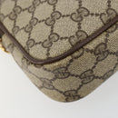 GUCCI GG Supreme Shoulder Bag PVC Beige Gold 97 02 068 Auth kk685-11