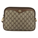 GUCCI GG Supreme Shoulder Bag PVC Beige Gold 97 02 068 Auth kk685-2