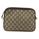 GUCCI GG Supreme Shoulder Bag PVC Beige Gold 97 02 068 Auth kk685-3