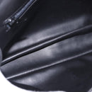 BALLY Chain Shoulder Bag Leather Black Gold Auth kk688A-18