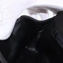 BALLY Chain Shoulder Bag Leather Black Gold Auth kk688A-20