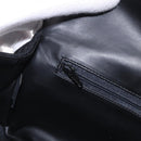 BALLY Chain Shoulder Bag Leather Black Gold Auth kk688A-21