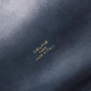 CELINE C Sulky Shoulder Bag Canvas Navy Gold Auth kk689-17