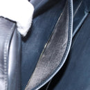CELINE C Sulky Shoulder Bag Canvas Navy Gold Auth kk689-12