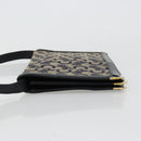 CELINE C Sulky Shoulder Bag Canvas Navy Gold Auth kk689-4