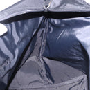 Burberrys Nova Check Blue Label Tote Bag Nylon Black Silver Auth kk690A-18