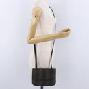 FENDI Pecan Canvas Shoulder Bag PVC Black Brown Auth kk691-26