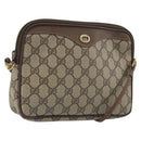 GUCCI GG Supreme Shoulder Bag PVC Beige Gold 97 02 068 Auth kk692-1