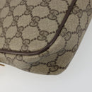 GUCCI GG Supreme Shoulder Bag PVC Beige Gold 97 02 068 Auth kk692-11