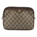 GUCCI GG Supreme Shoulder Bag PVC Beige Gold 97 02 068 Auth kk692-2