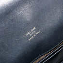 CELINE C Sulky Shoulder Bag Canvas Navy Gold Auth kk693-20