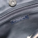 BURBERRY Nova Check Tote Bag Nylon Beige Silver Auth kk695A-15