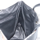 BURBERRY Nova Check Tote Bag Nylon Beige Silver Auth kk695A-17
