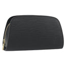 LOUIS VUITTON Epi Dauphine PM Pouch Black M48442 LV Auth kk698-1