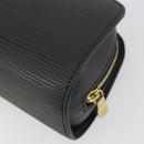 LOUIS VUITTON Epi Dauphine PM Pouch Black M48442 LV Auth kk698-15