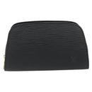 LOUIS VUITTON Epi Dauphine PM Pouch Black M48442 LV Auth kk698-13