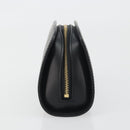 LOUIS VUITTON Epi Dauphine PM Pouch Black M48442 LV Auth kk698-3