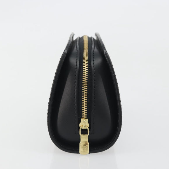 LOUIS VUITTON Epi Dauphine PM Pouch Black M48442 LV Auth kk698