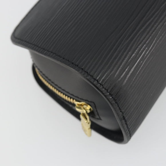 LOUIS VUITTON Epi Dauphine PM Pouch Black M48442 LV Auth kk698