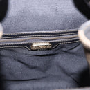 FENDI Pecan Canvas Backpack PVC Black Brown Auth kk700-21