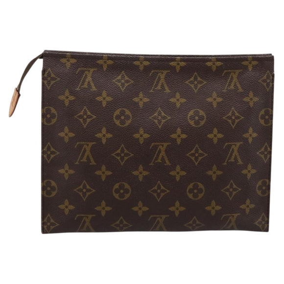 LOUIS VUITTON Monogram Poche Toilette 26 Pouch M47542 LV Auth kk703