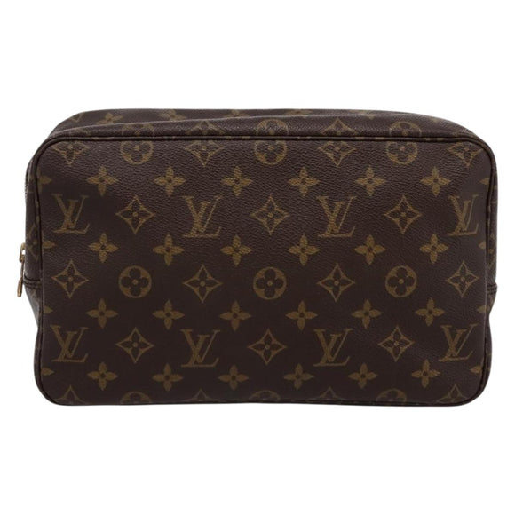 LOUIS VUITTON Monogram Trousse Toilette 28 Clutch Bag M47522 LV Auth kk704