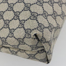 GUCCI GG Supreme Sherry Line Tote Bag PVC Navy Gold 39 02 003 Auth kk706-16