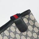 GUCCI GG Supreme Sherry Line Tote Bag PVC Navy Gold 39 02 003 Auth kk706-10
