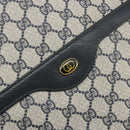 GUCCI GG Supreme Sherry Line Tote Bag PVC Navy Gold 39 02 003 Auth kk706-17
