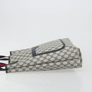GUCCI GG Supreme Sherry Line Tote Bag PVC Navy Gold 39 02 003 Auth kk706-4