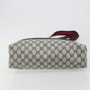 GUCCI GG Supreme Sherry Line Tote Bag PVC Navy Gold 39 02 003 Auth kk706-5