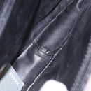BALLY Chain Shoulder Bag Leather Black Gold Auth kk707A-10