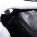 BALLY Chain Shoulder Bag Leather Black Gold Auth kk709A-23