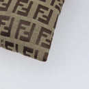 FENDI Zucchino Canvas Pouch Beige Auth kk712A-15