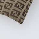 FENDI Zucchino Canvas Pouch Beige Auth kk712A-16