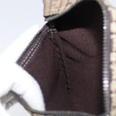 FENDI Zucchino Canvas Pouch Beige Auth kk712A-11