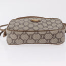 GUCCI GUCCI Plus Shoulder Bag PVC Leather Beige Gold Tone Auth kk714-6