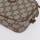 GUCCI GUCCI Plus Shoulder Bag PVC Leather Beige Gold Tone Auth kk714-16