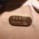 GUCCI GUCCI Plus Shoulder Bag PVC Leather Beige Gold Tone Auth kk714-12