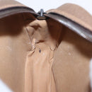 GUCCI GUCCI Plus Shoulder Bag PVC Leather Beige Gold Tone Auth kk714-20