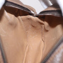 GUCCI GUCCI Plus Shoulder Bag PVC Leather Beige Gold Tone Auth kk714-21