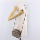 GUCCI GUCCI Plus Shoulder Bag PVC Leather Beige Gold Tone Auth kk714-23
