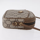 GUCCI GUCCI Plus Shoulder Bag PVC Leather Beige Gold Tone Auth kk714-3