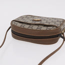 GUCCI GUCCI Plus Shoulder Bag PVC Leather Beige Gold Tone Auth kk714-7