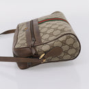 GUCCI GG Supreme Web Sherry Line Shoulder Bag PVC Beige 56 02 005 Auth kk715-3