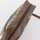 GUCCI GG Supreme Web Sherry Line Shoulder Bag PVC Beige 56 02 005 Auth kk715-6