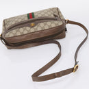 GUCCI GG Supreme Web Sherry Line Shoulder Bag PVC Beige 56 02 005 Auth kk715-7