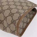GUCCI GG Supreme Clutch Bag PVC Beige Gold Tone 97 01 037 Auth kk716-16