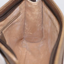 GUCCI GG Supreme Clutch Bag PVC Beige Gold Tone 97 01 037 Auth kk716-20