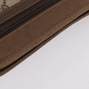 GUCCI GG Supreme Clutch Bag PVC Beige Gold Tone 97 01 037 Auth kk716-6